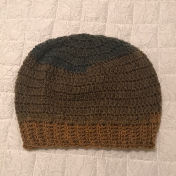 Accessories - Handmade Crochet hat. Never worn. Multiple browns greens and golds in color.
